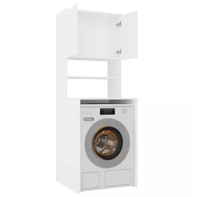 top e shop POLA MULTI Laundry Room Cabinet for Washing Machine - White