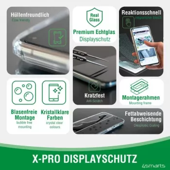 4smarts Second Glass X-Pro Full Cover iPhone 16e. 14. 13.13Pro