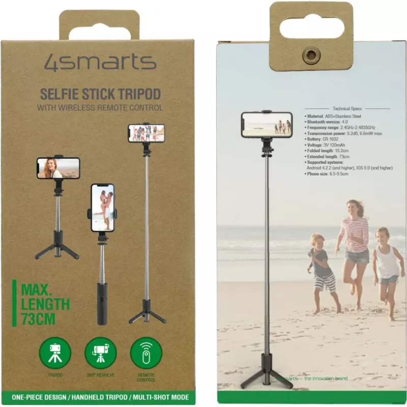4smarts Phone Tripod with Wireless Remote Shutter (541636)