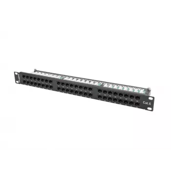 Lanberg PPU6-1048-B - Patch Panel - 1U - 19