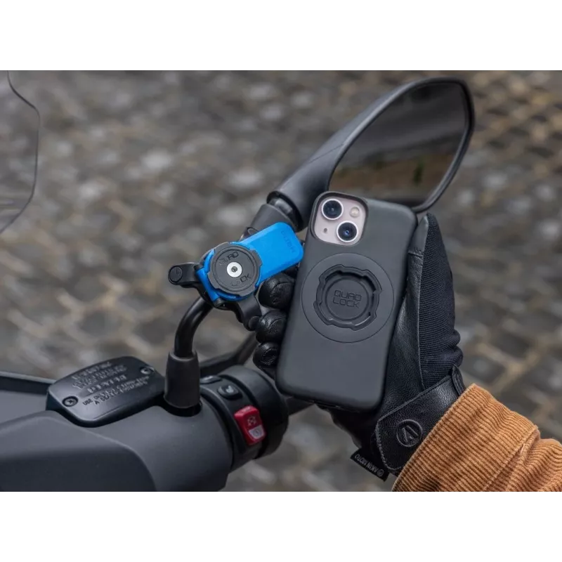 Quad Lock Mirror Mount Passive holder Mobile phone/Smartphone Black, Blue