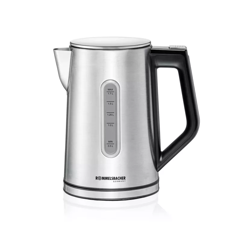 Electric kettle Rommelsbacher WK 3000 — 1.7 L, 3000 W, stainless steel & black