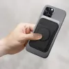 Magnetic card wallet UniQ Flixa — MagSafe-compatible, black (jet black)