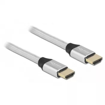 HDMI Cable DeLOCK Ultra High Speed 48 Gbps 8K 60 Hz Silver 1 m