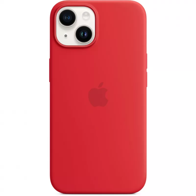 Apple iPhone 14 Silicone Case with MagSafe, (PRODUCT)RED