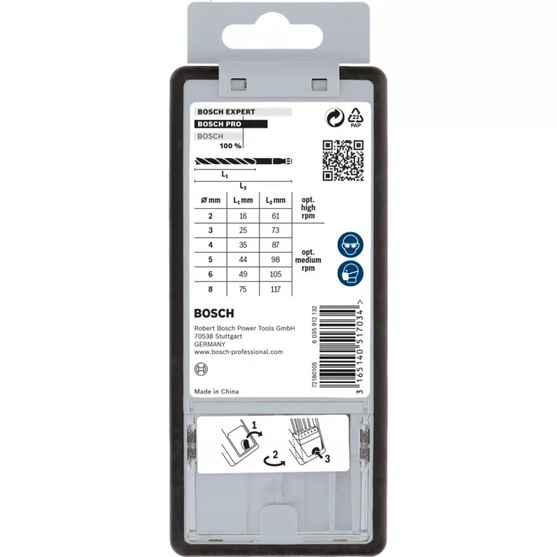 Brad Point Drill Bit Set Bosch 2607019923