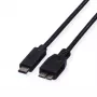 ROLINE - USB Cable - USB Type C (M) to Micro-USB Type B (M) - 50 cm - Black (11.02.9005)