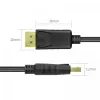 DisplayPort cable Unitek Y-C609BK — 3 m, male-to-male, black