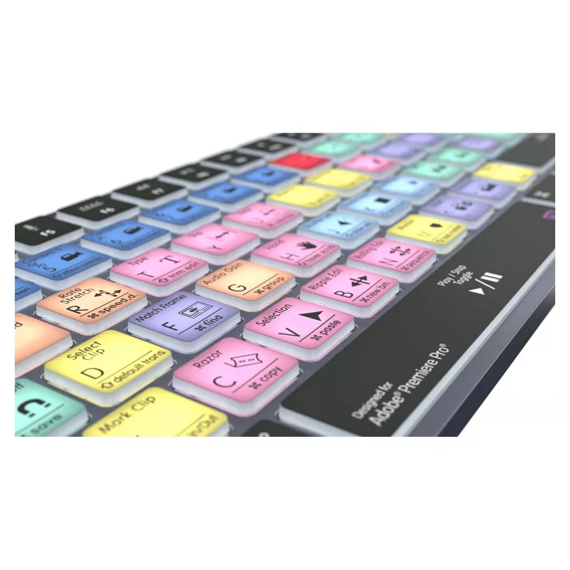 LogicKeyboard Titan DE Mac keyboard for Adobe Premiere Pro CC — German layout