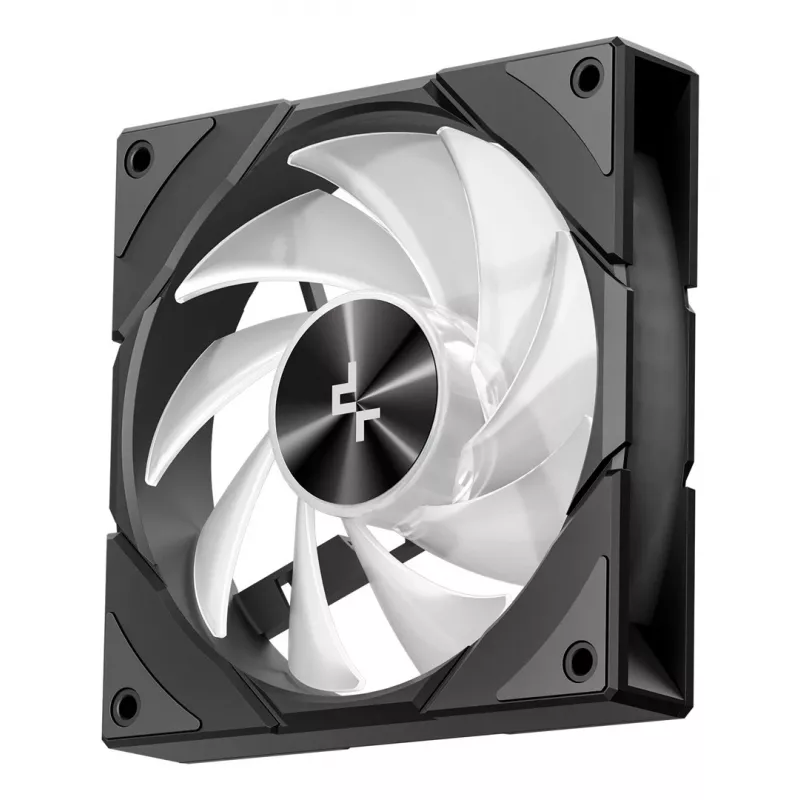 PC case DeepCool CG580 4F Midi Tower — ATX/ITX/MicroATX, tempered glass, 3×120mm+1×120mm fans, 2×3.5 inch & 2×2.5 inch, USB-A×2 USB-C×1, black