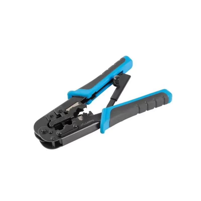 Crimping tool LANBERG NT-0201 for RJ-45 connectors, 180 mm, 315 g, black/blue