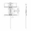 Sbox PLB-1246F Fixed Flat Screen LED TV Mount 37-70 50kg