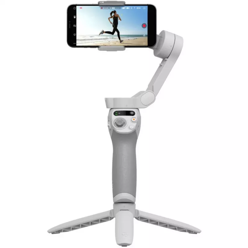 DJI OM SE Gimbal Grey Bluetooth Incl Mobile Holder Bag Max Load 290 G