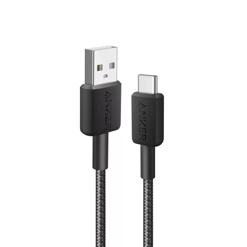 Anker Innovations 322 USB-A to USB-C Cable Nylon 1.8M Black - Cable - Digital/Data