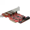 PCI Express x4 Card DeLOCK 90492 USB Type-C USB Type-A