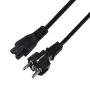 Power cable SAVIO CL-67 1.2 m H03VV-F 3×0.75 mm² IEC C to CEE7/7 black