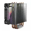 CPU air cooler SAVIO SAVGCOVORTEXX2ARGB with 4 heat pipes, 120mm ARGB fan, black