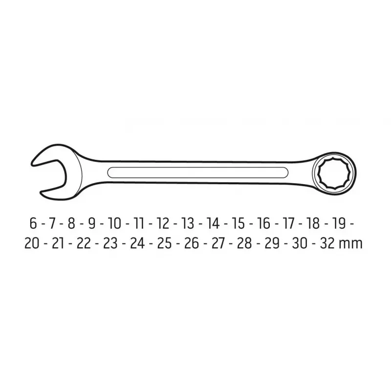 Neo Tools wrenches 6-32 mm, set of 26 pieces