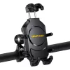 Passive holder UleFone Armor Mount Pro for mobile phones — bracket mount, for bicycle and scooter, black