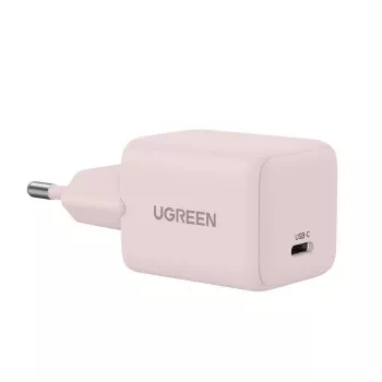 Power adapter UGREEN X512 20W USB-C PD fast charging, pink, 100–240V input, 1× USB-C