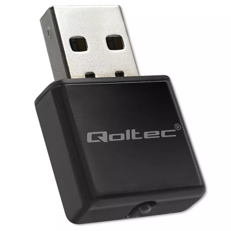 Wi‑Fi USB adapter QOLTEC NANO 56986 — mini N, USB 2.0, 802.11n