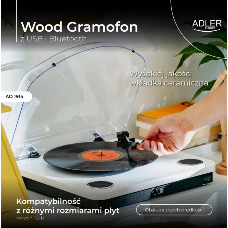 Turntable AD1914 White