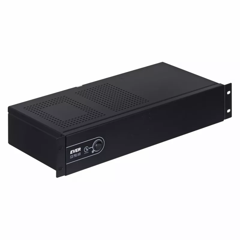 EVER ECO Pro 1000 AVR CDS 19 inch 2U Rackmount Line-Interactive UPS, 1000 VA / 650 W