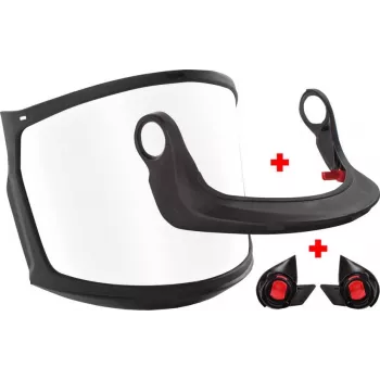 Visor set KASK Zenith X Clear with adapter — replacement clear visor and adapter for Zenith X helmet