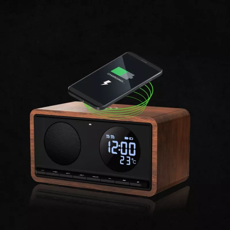 MANTA radio clock RDI912B Rimini Black with 12-inch display and 8GB storage