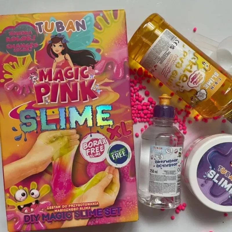 Slime DIY set TUBAN TU3569 — Magic Pink XL, non-toxic, safe for kids