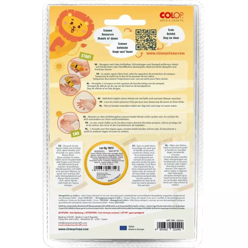 Stamp Colop 156693 Round Multicolour for Children