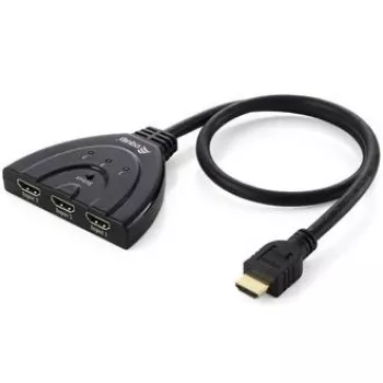 Equip 3x1 HDMI Switch, 1920 x 1080 pixels, Full HD, Black