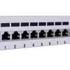 Patch panel LANBERG PPF6-9012-S, 12-port, metal, grey, 1U, 215×130×44.5 mm