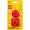 Magnet set by room copenhagen, model 40101730 (red) — decorative LEGO-style magnets