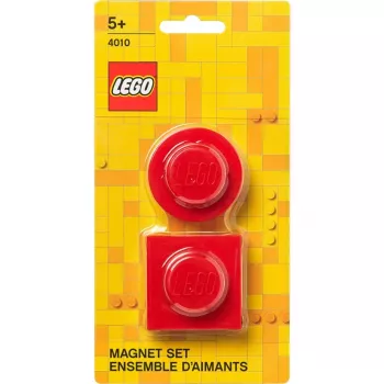 Magnet set by room copenhagen, model 40101730 (red) — decorative LEGO-style magnets