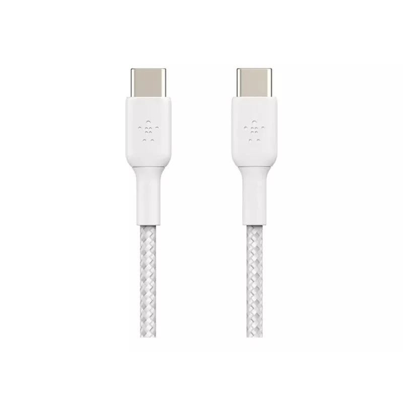 Belkin BOOST CHARGE - USB Cable - 24 pin USB-C (M) to 24 pin USB-C (M) - USB 2.0 - 2 m - White