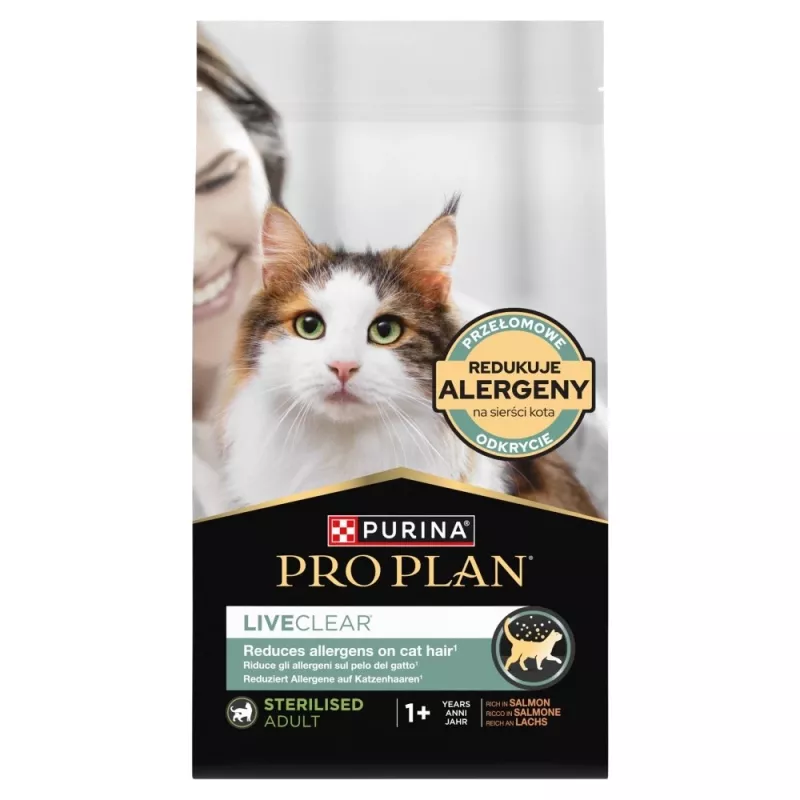 PURINA PRO PLAN LIVECLEAR STERILISED ADULT Rich in Salmon 1,4kg
