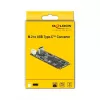 M.2 Key B+M male to USB Type-C female Converter, DeLOCK, 63174