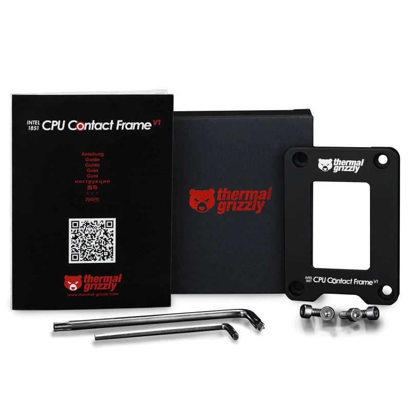 Frame upgrade kit Thermal Grizzly TG-CF-I1851-V1 Aluminium Black 71x51x6mm