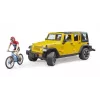 Jeep toy BRUDER 02543 for mountain bike and cyclist theme, ABS, multicolour, from age 4