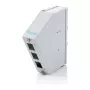 DIN rail fiber optic splice distributor DIGITUS DN-96893 — angled, 6 SC DX / LC Quad, aluminium, grey
