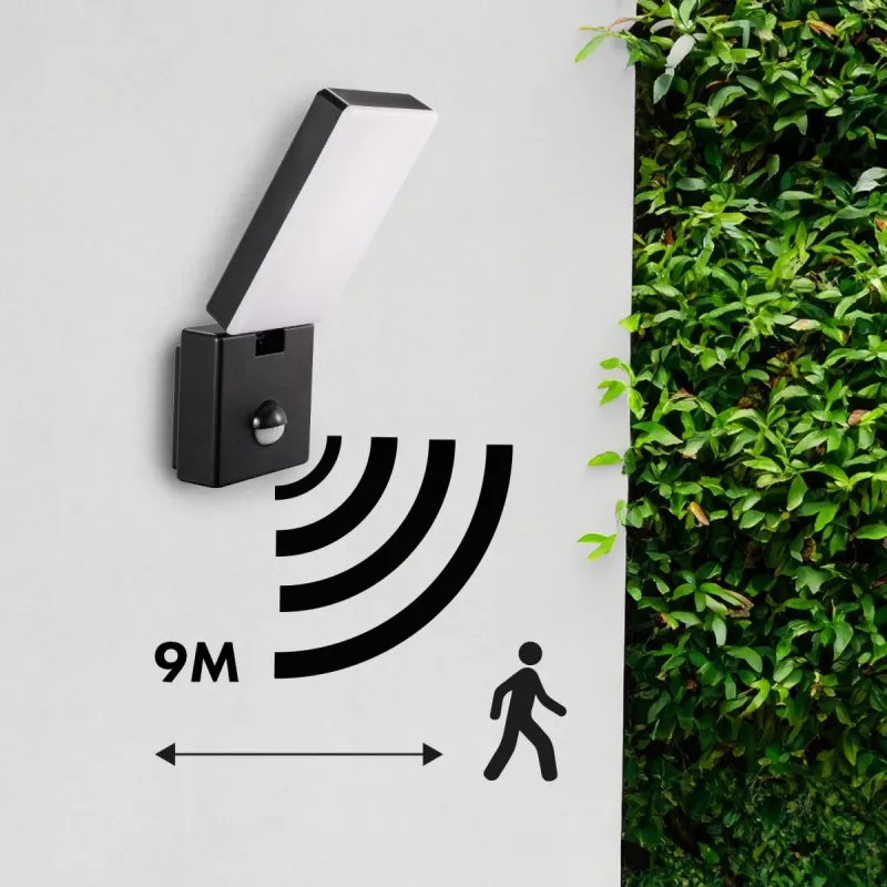 LED floodlight MACLEAN MCE516 10W with PIR motion sensor, 800 lm