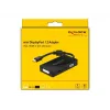 Adapter DeLOCK Mini DisplayPort 1.2 to VGA HDMI DVI Audio 4K Passive Black