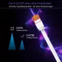 Patch cable helos Ultra Slim RJ‑45 M to M 25 cm UTP Cat 6a flat