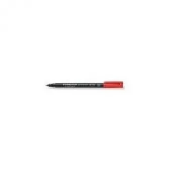 Permanent Marker Staedtler 317-2 Bullet Tip Red 10 pcs