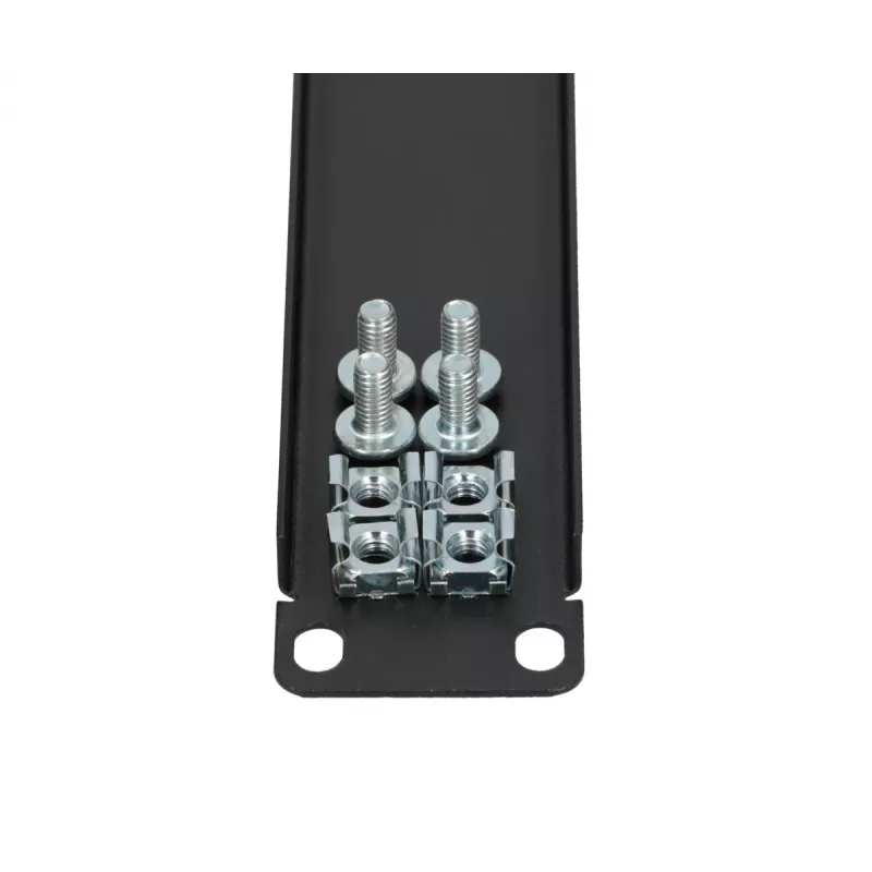 Rack blanking panel Extralink Front Blank Panel 1U 19 inch Black, steel housing