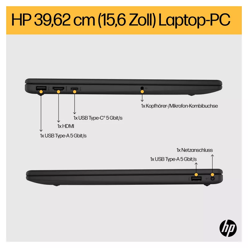 HP 15-fc0676ng 39,6cm (15,6 ) Notebook - Ryzen 7 - 16GB RAM - 1TB SSD - Silver (C94P3EA#ABD)