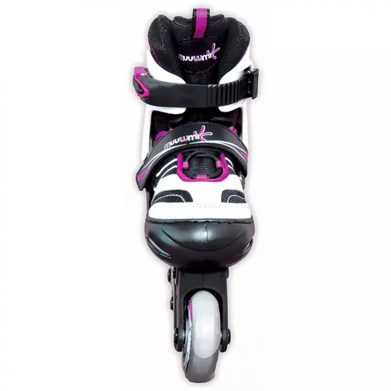 Inline skates Muuwmi adjustable children's size 37–40, pink/black