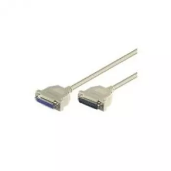 Wentronic Goobay Connection Cable D-SUB, Grey, 1.8 m - D-SUB/IEEE 1284-Plug (25-pin) > D-SUB/IEEE 1284-Socket (25-pin) (50541)