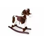 Rocking horse Artyk model 182747 brown-white on runners, child toy